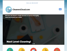 Tablet Screenshot of cleanerscloud.com